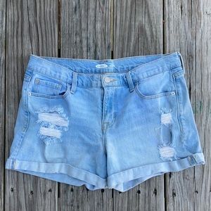 Boyfriend jean shorts